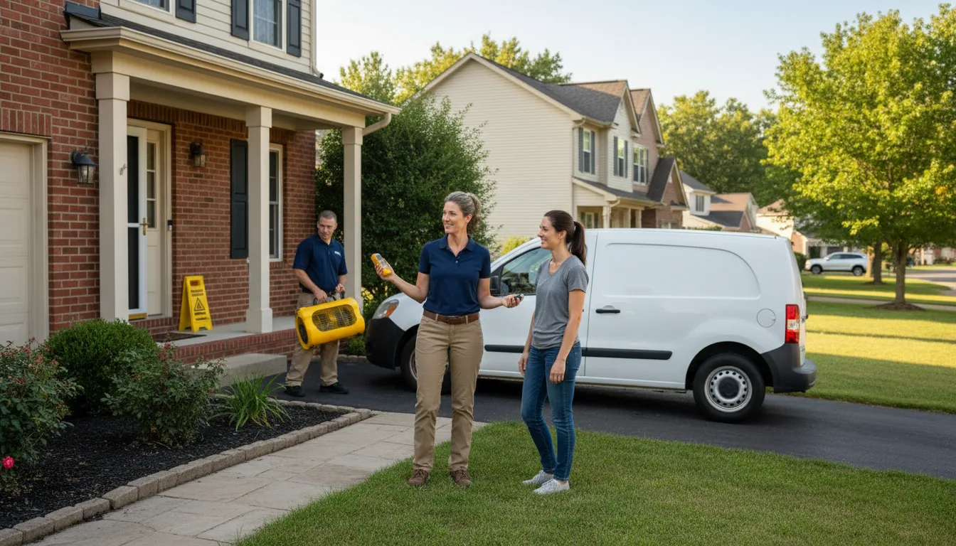 Residential water damage restoration in Vernon, CO